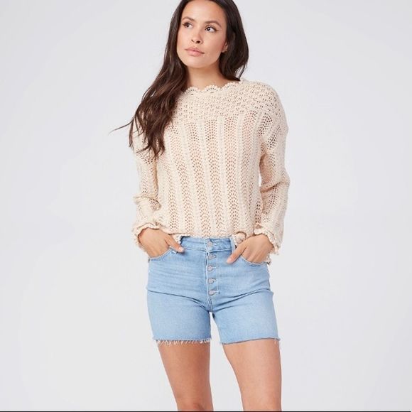 PAIGE DENIM| Margot Short w/ Exposed Button Fly - Picture 10 of 10